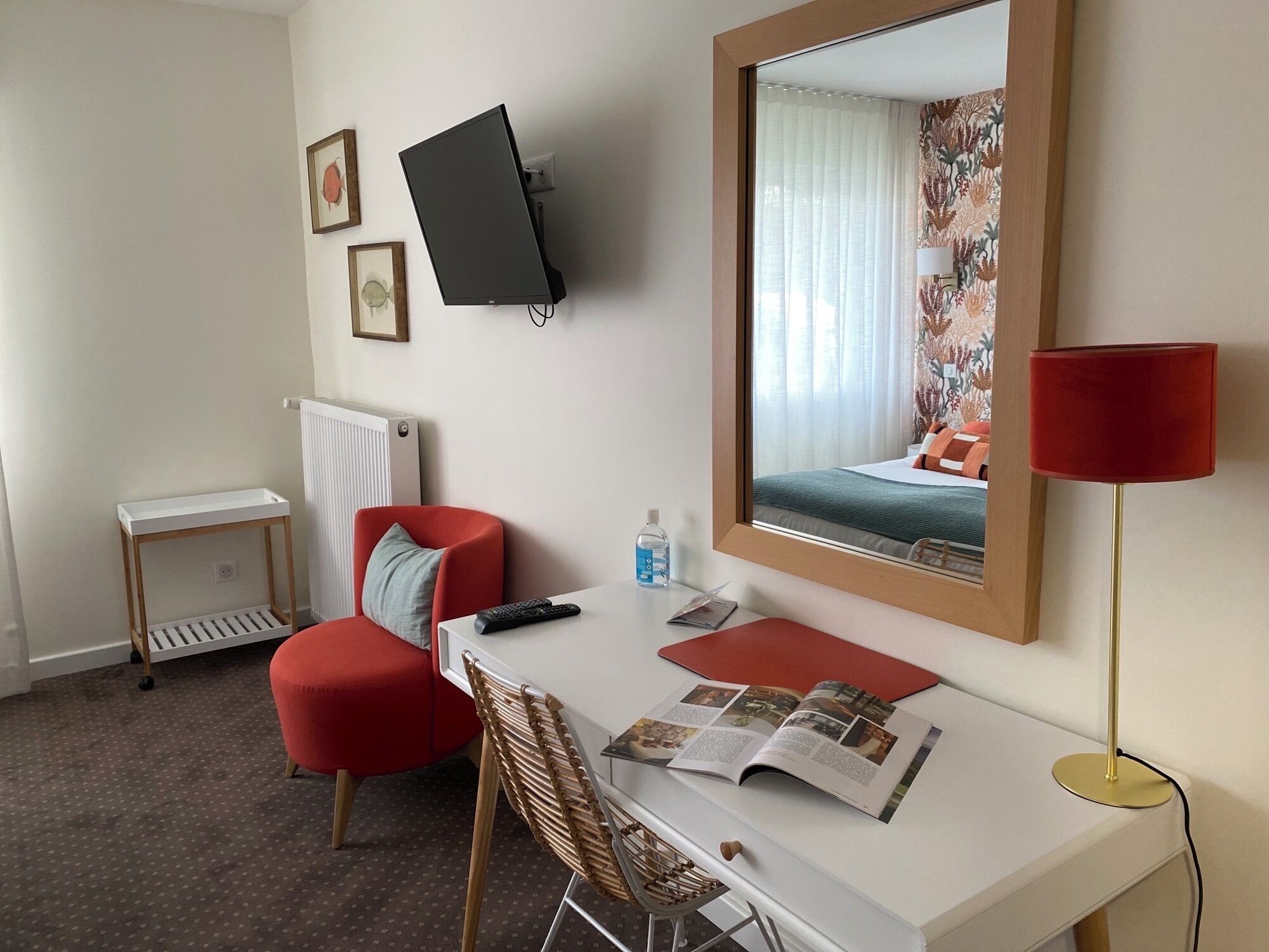 double room | in-room safe, desk, soundproofing, iron/ironing board