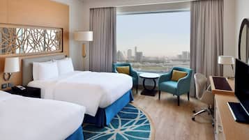 Premium bedding, minibar, in-room safe, desk