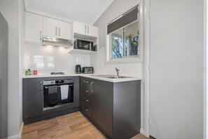 Two Bedroom Cabin | Private kitchen | Microwave, electric kettle