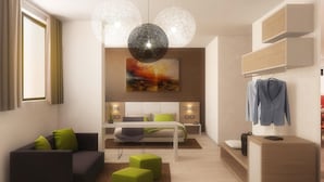 Ropa de cama de alta calidad y minibar