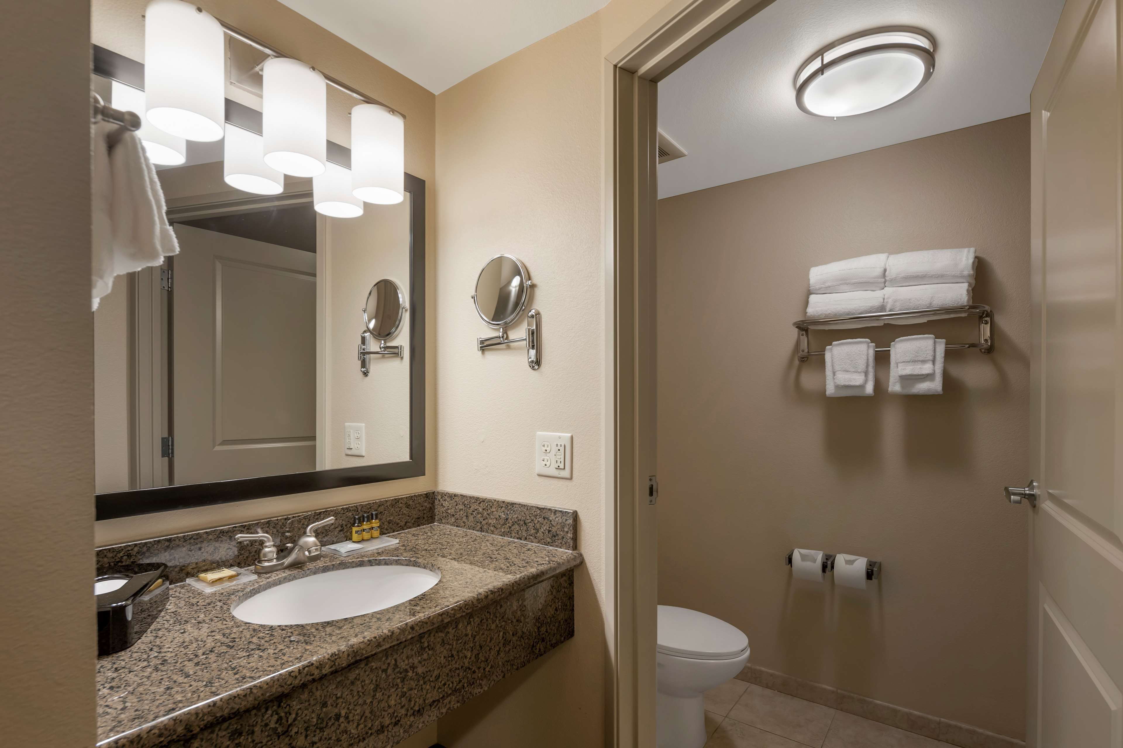 free toiletries, hair dryer, towels