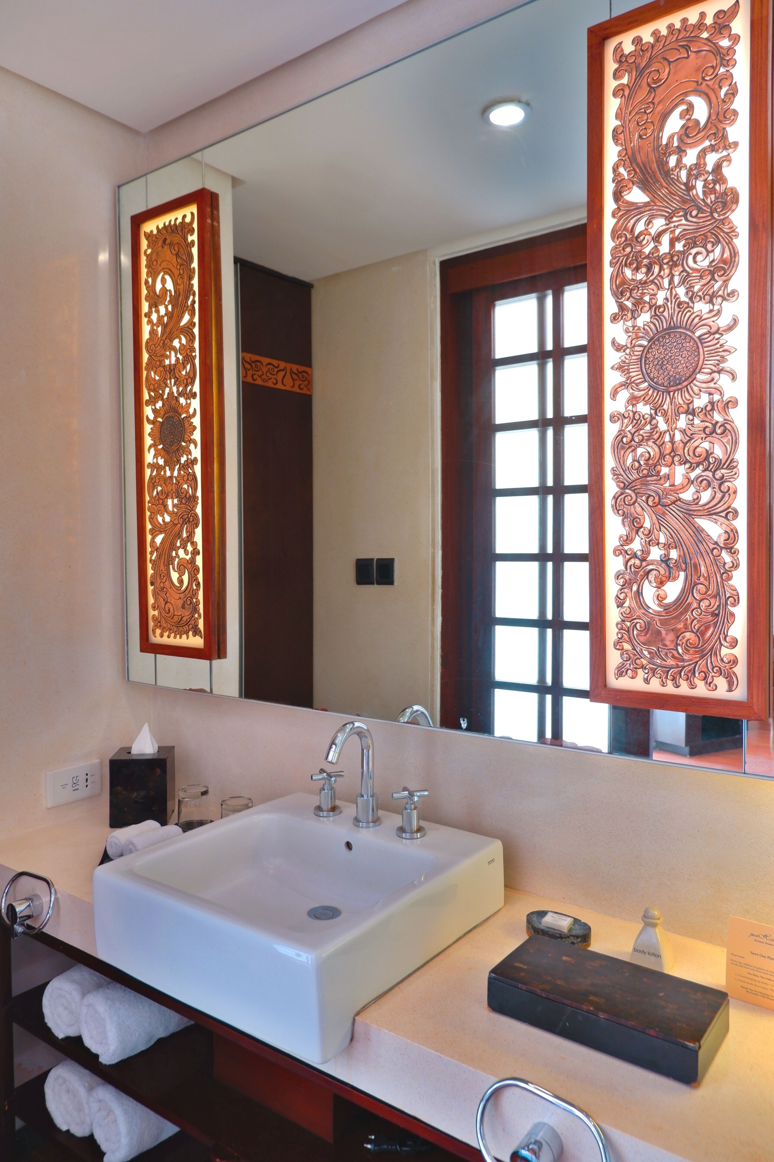 one bedroom residence with private pool | bathroom | shower, rainfall showerhead, free toiletries, hair dryer