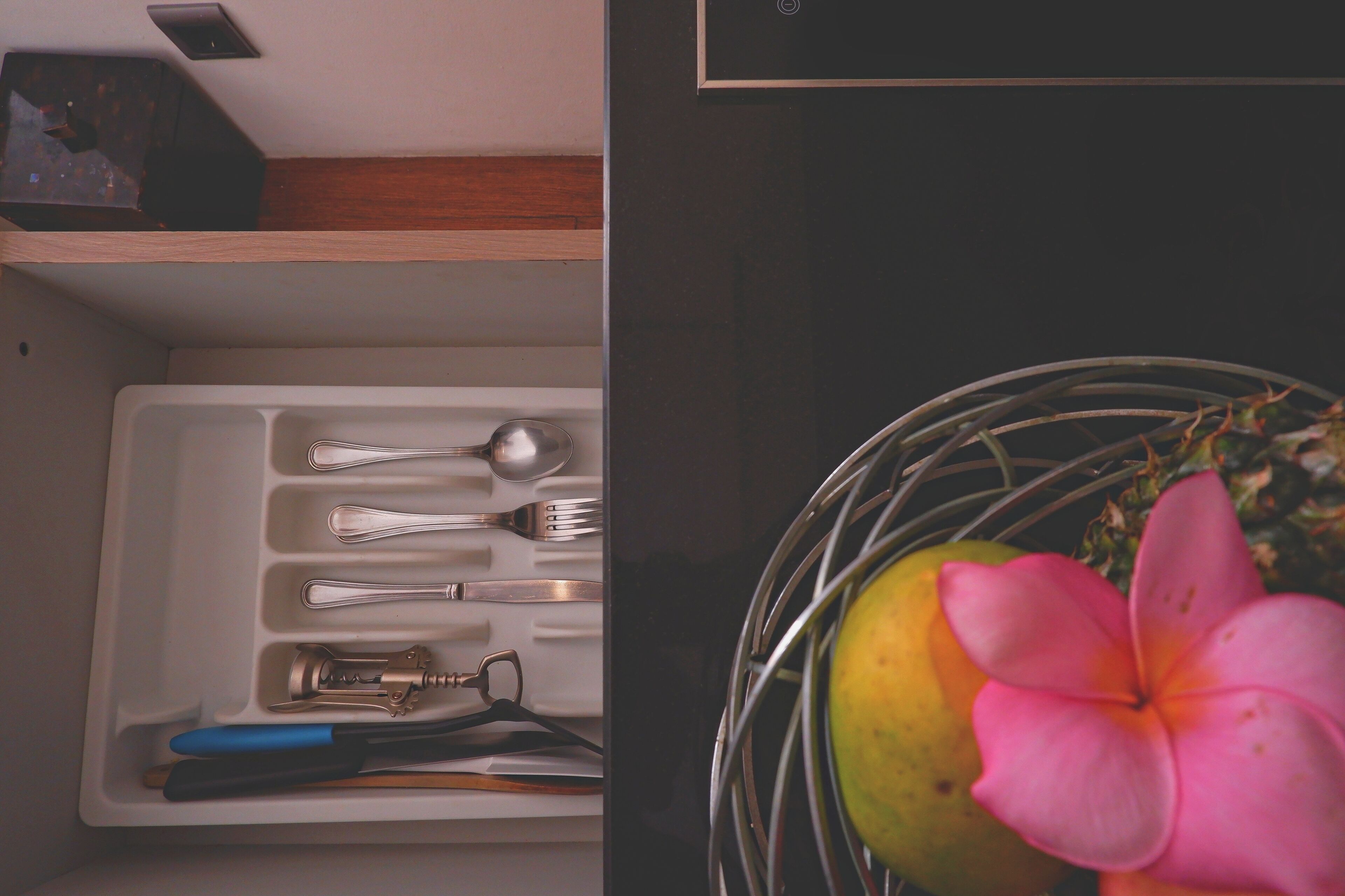 one bedroom residence with private pool | private kitchen | full-sized fridge, microwave, stovetop, coffee/tea maker