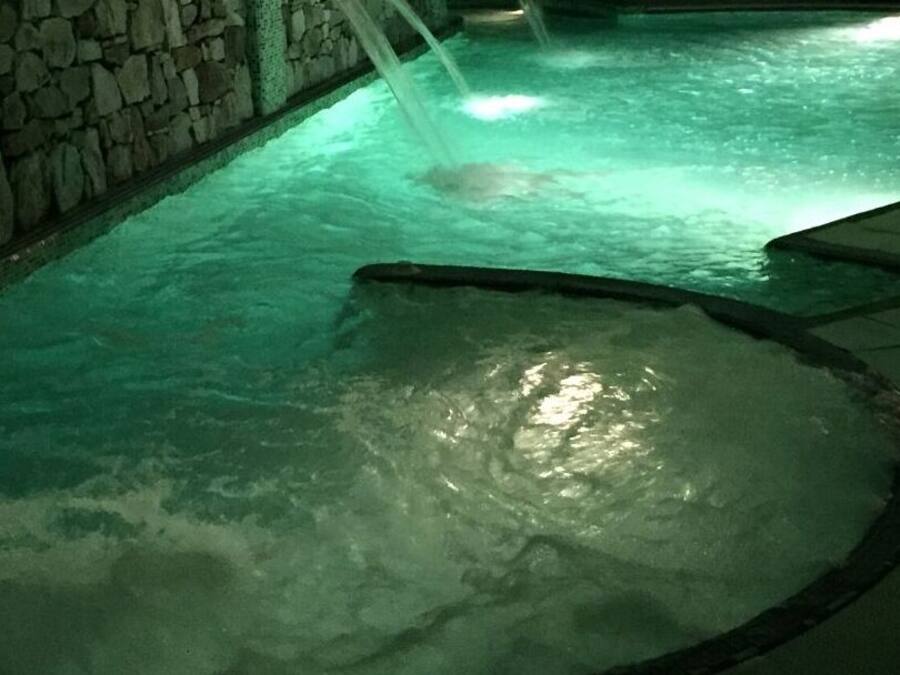 Indoor pool, open 9:00 AM to 7:30 PM, sun loungers