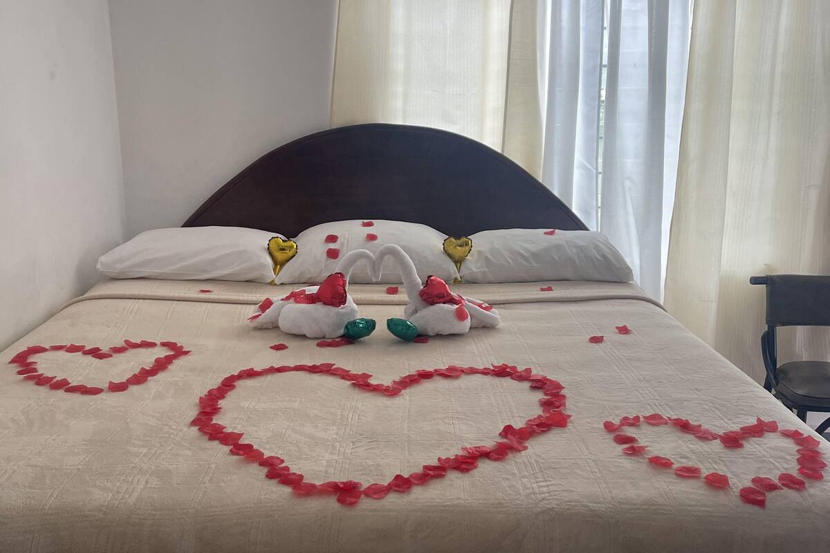 individually decorated, individually furnished, iron/ironing board