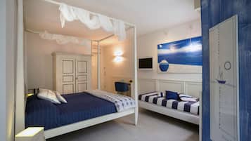 Ropa de cama de alta calidad y minibar