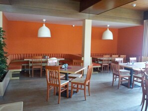 Enjoy a casual dining experience with comfortable seating options and a warm atmosphere.