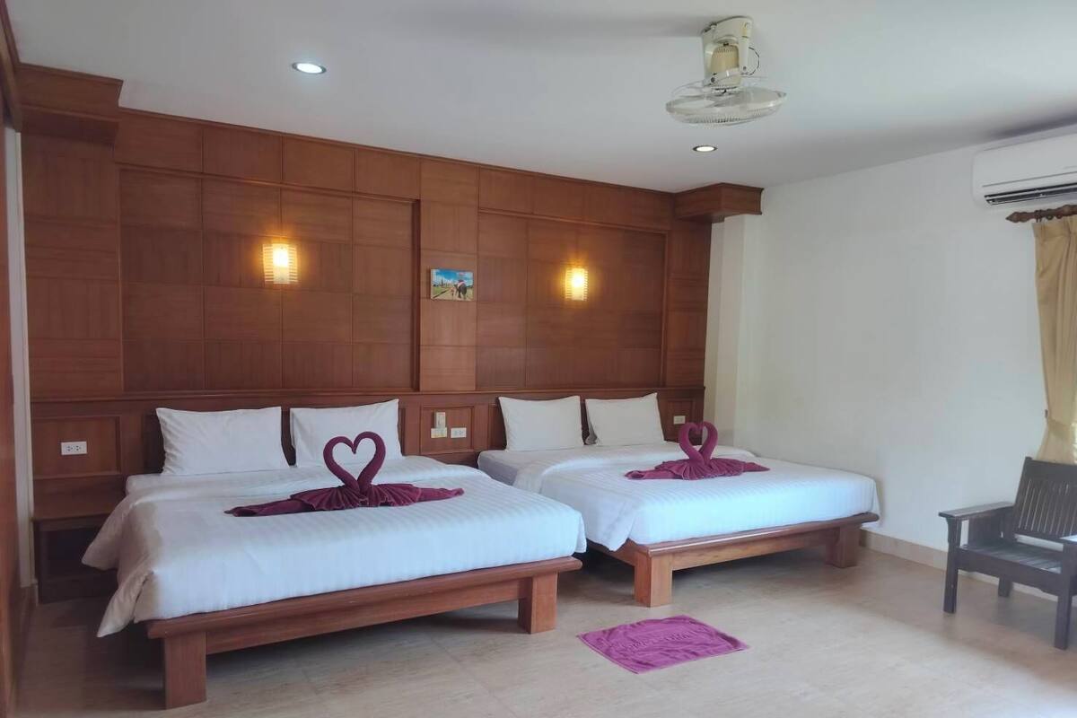 Family Bungalow | 房內夾萬、遮光窗簾/窗簾、摺床/加床 (收費)、免費 Wi-Fi