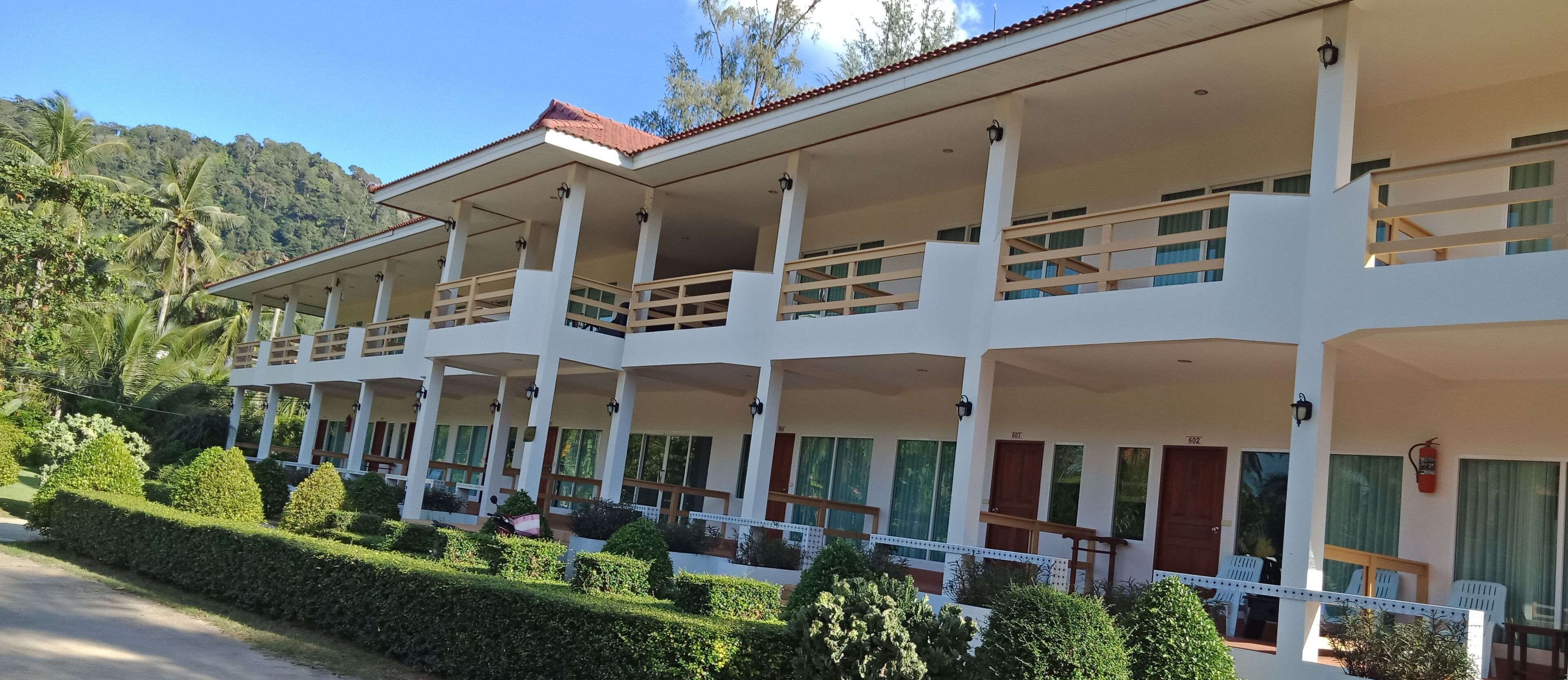 Fachada de la propiedad