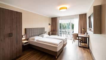 Ropa de cama hipoalergénica y minibar