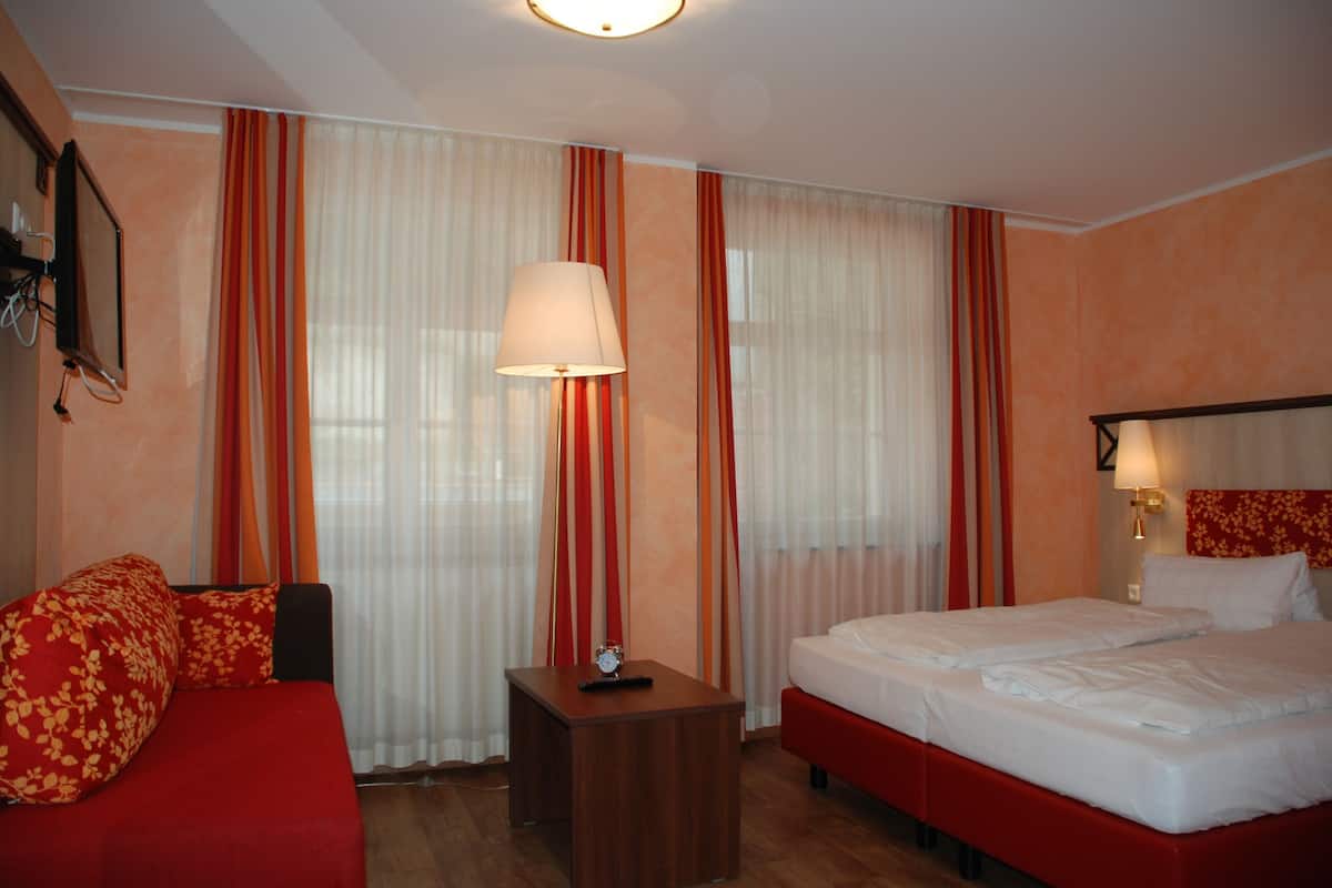 In-room safe, desk, blackout curtains, soundproofing