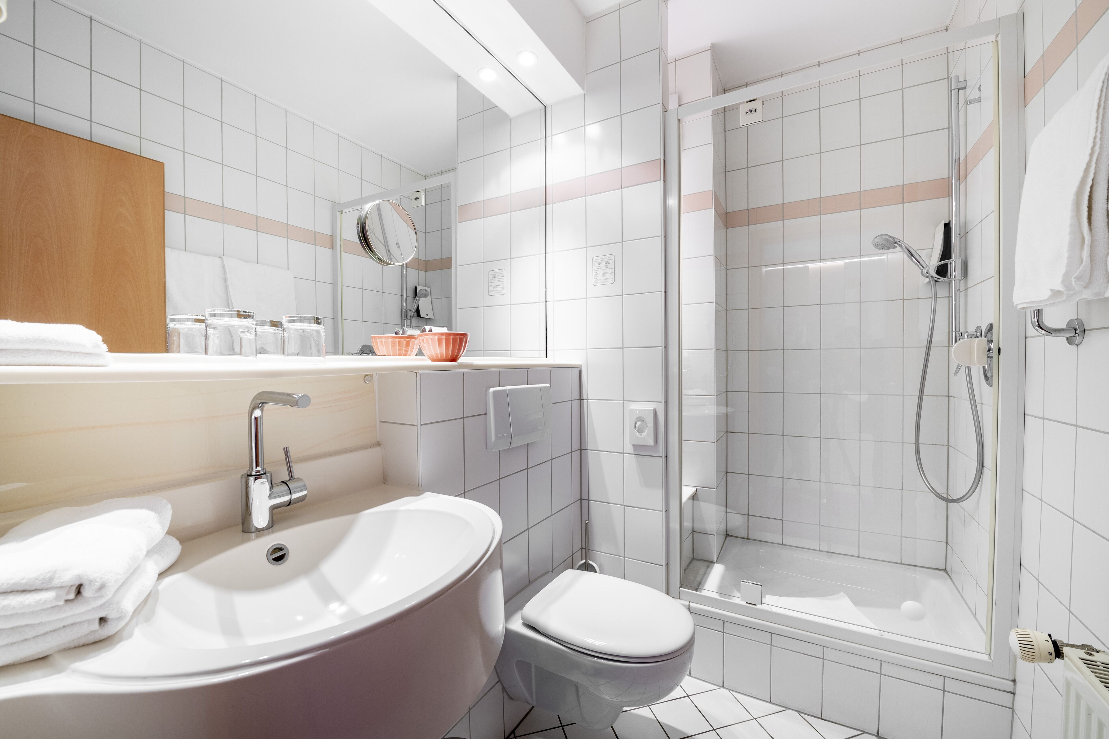 free toiletries, hair dryer, bathrobes, slippers