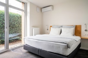 Dobbeltrom – superior, terrasse | Allergitestet sengetøy, safe på rommet og individuelt innredet