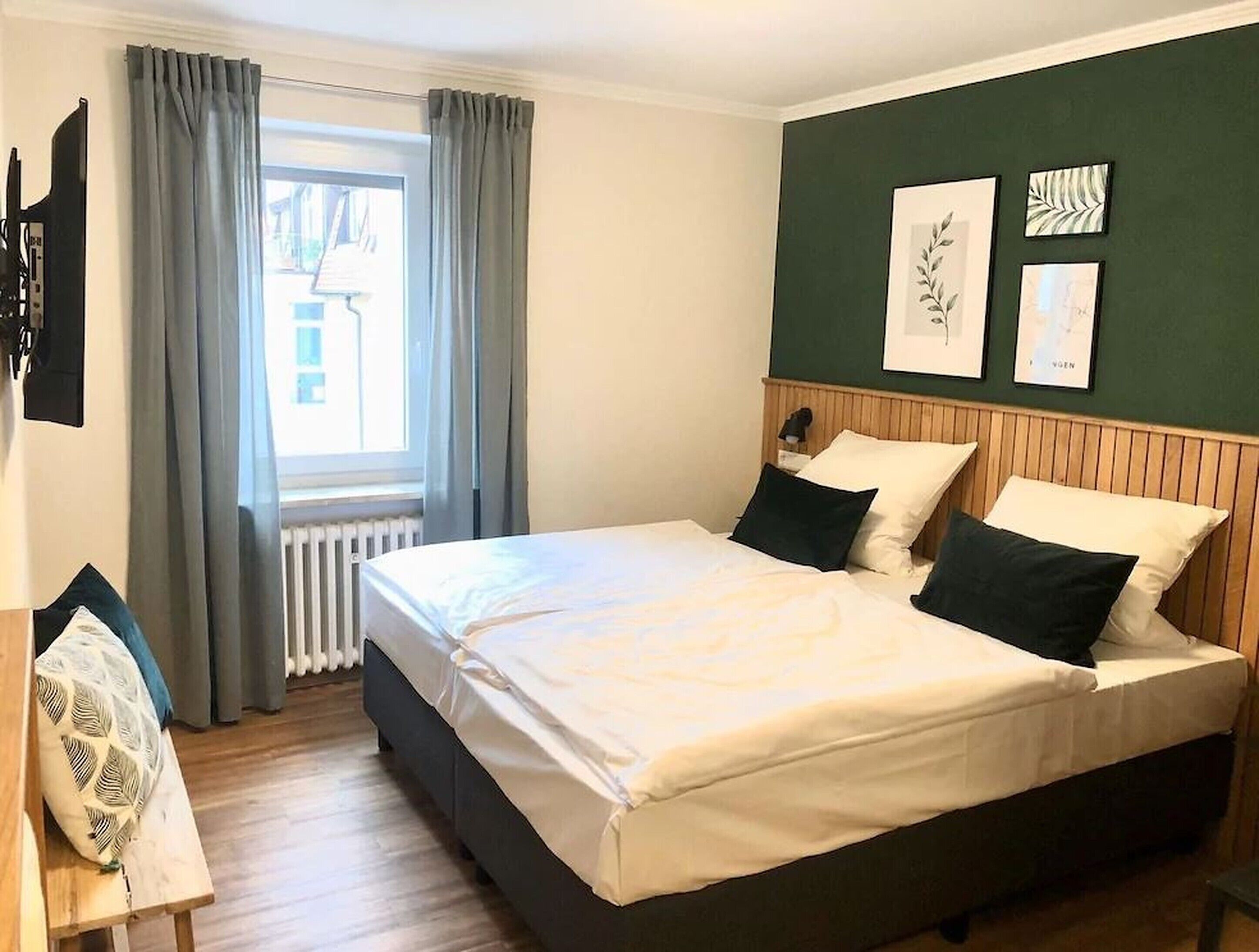 hypo-allergenic bedding, individually decorated, individually furnished