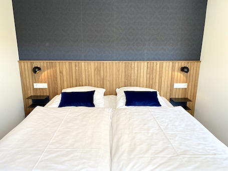 Hypo-allergenic bedding, individually decorated, individually furnished