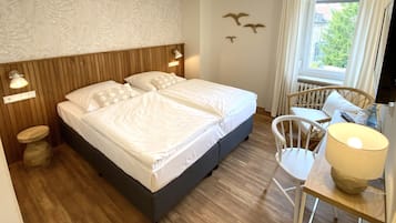 Hypo-allergenic bedding, individually decorated, individually furnished