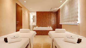 Couples treatment room(s), sauna, steam room, body treatments