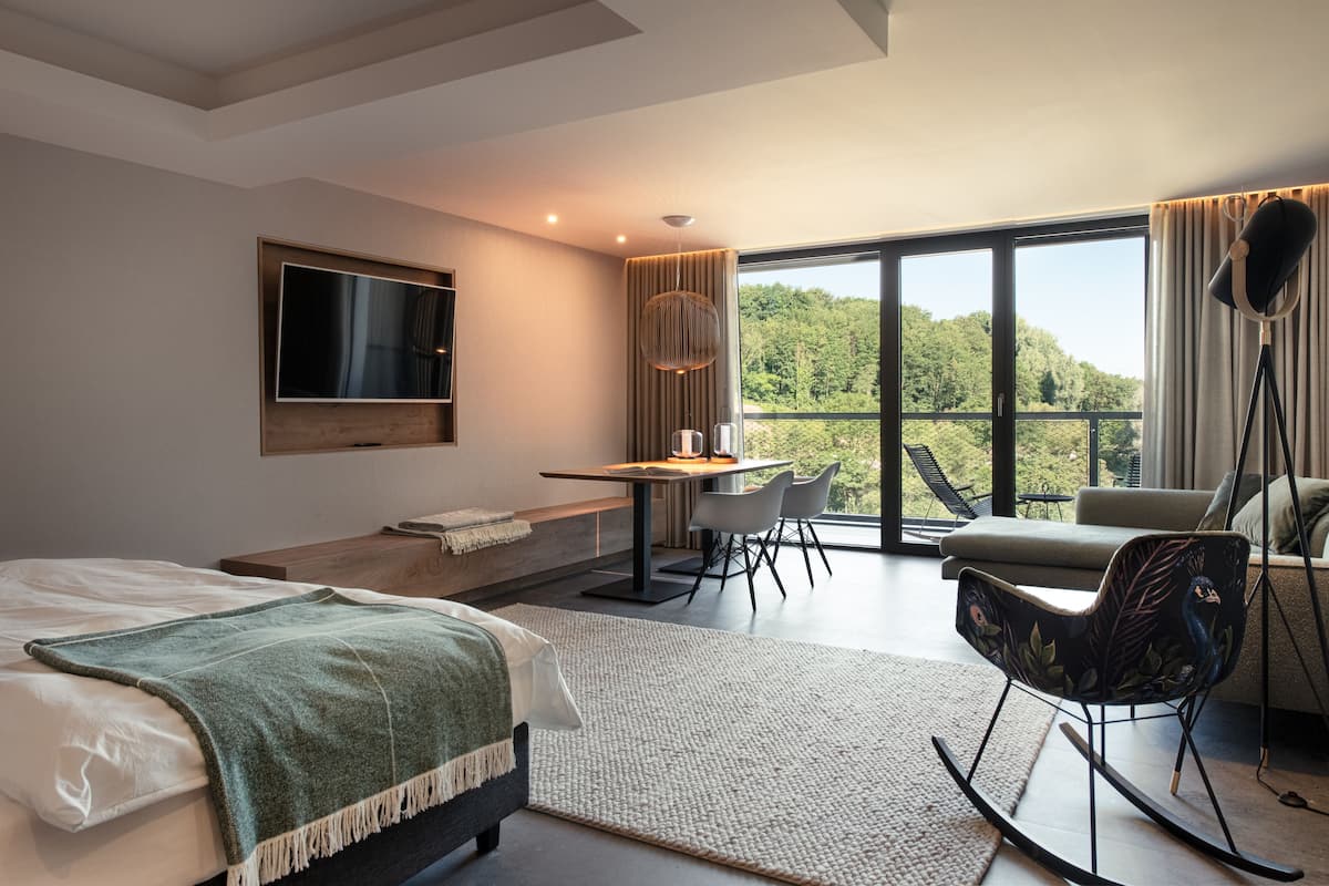Suite Studio Design | 1 chambre, literie hypoallergénique, minibar