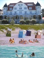 Am Strand, weißer Sandstrand