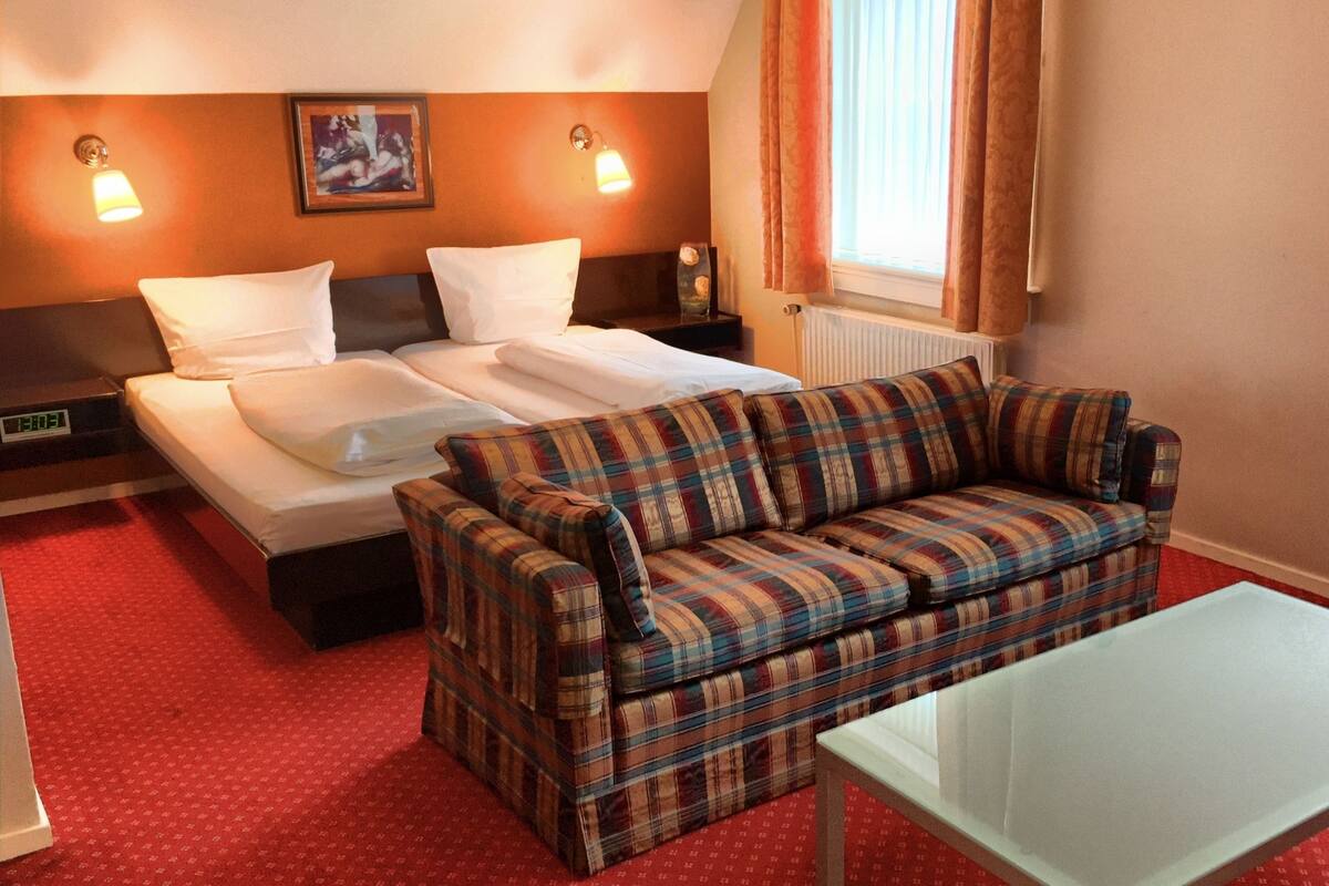 Double Room | Down duvets, in-room safe, desk, free cots/infant beds