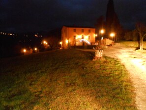 Front of property – evening/night