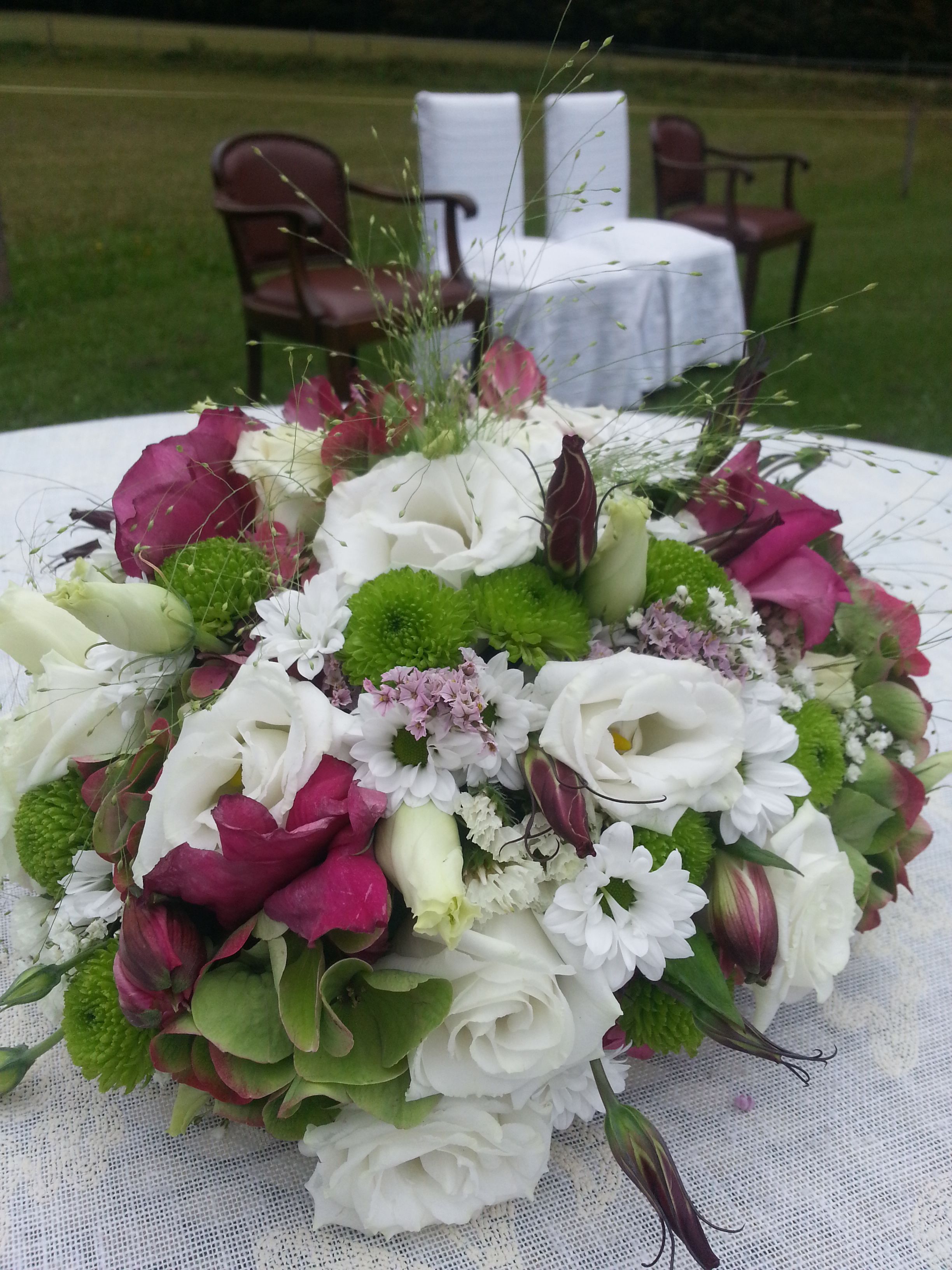 outdoor wedding area