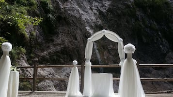 Área de bodas al aire libre