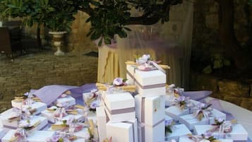 Área externa para casamento