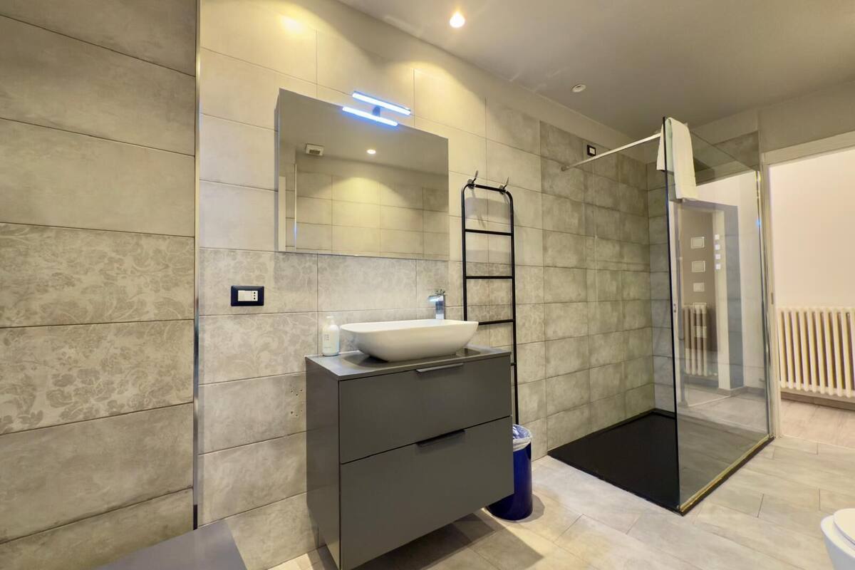 smart apartment | bathroom | free toiletries, hair dryer, towels