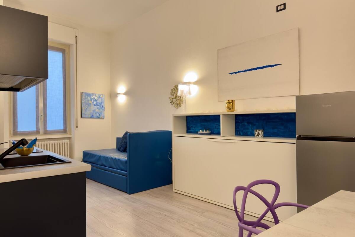 smart apartment | living area | flat-screen tv