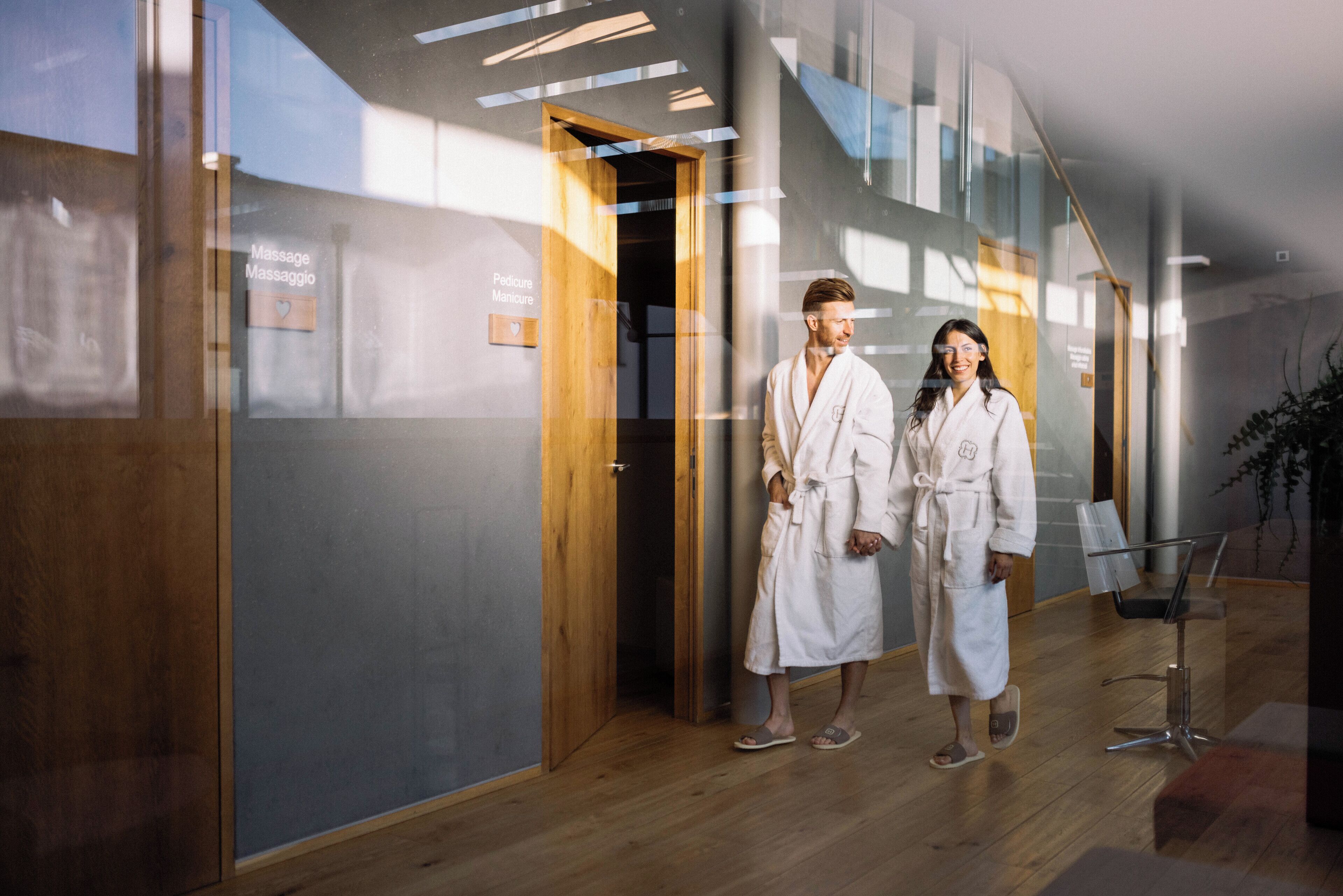 Espace de soins pour les couples, sauna, bain à remous, hammam