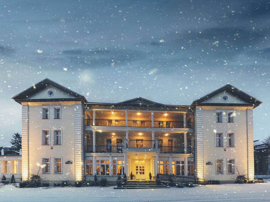 Front of property – evening/night