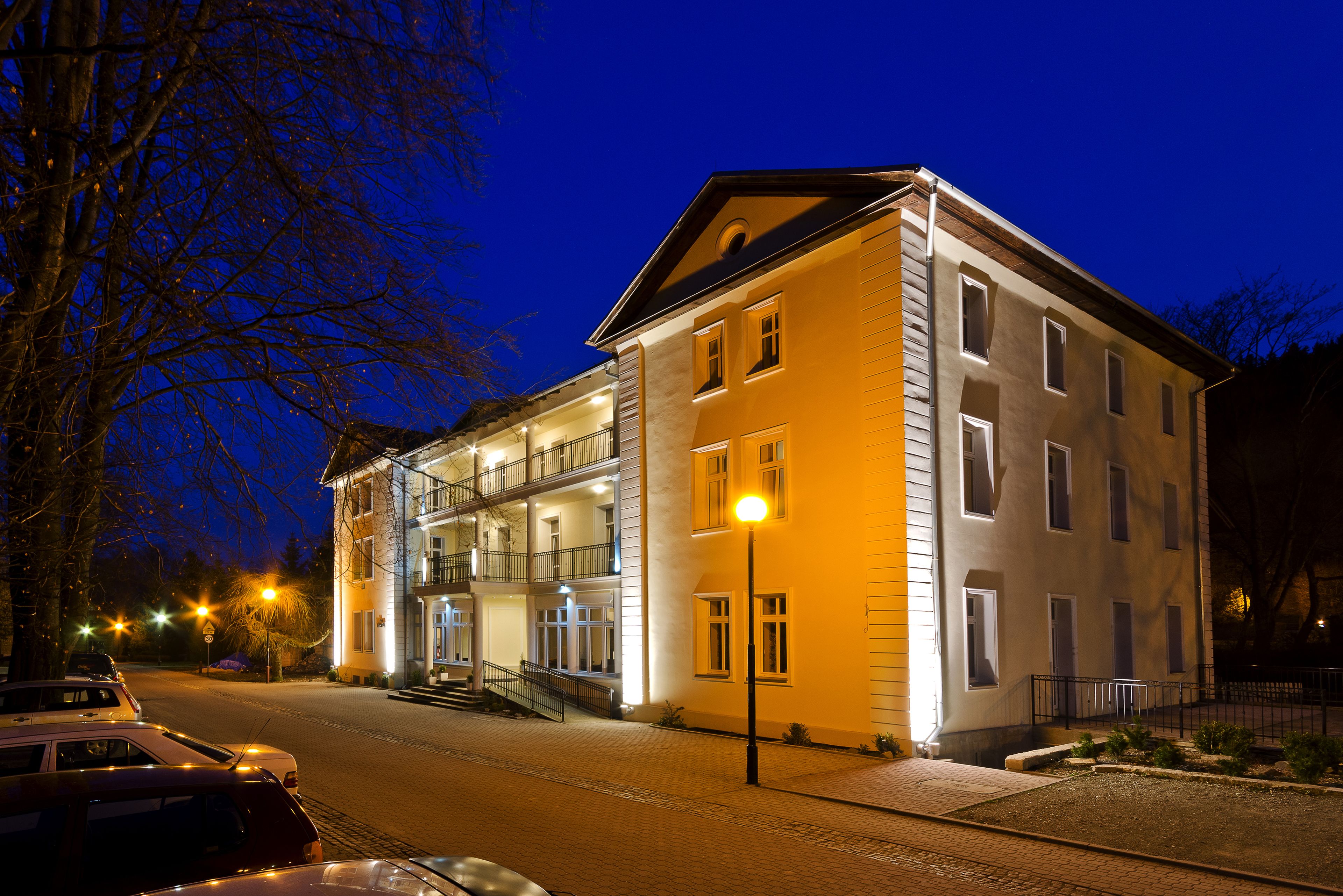 front of property – evening/night