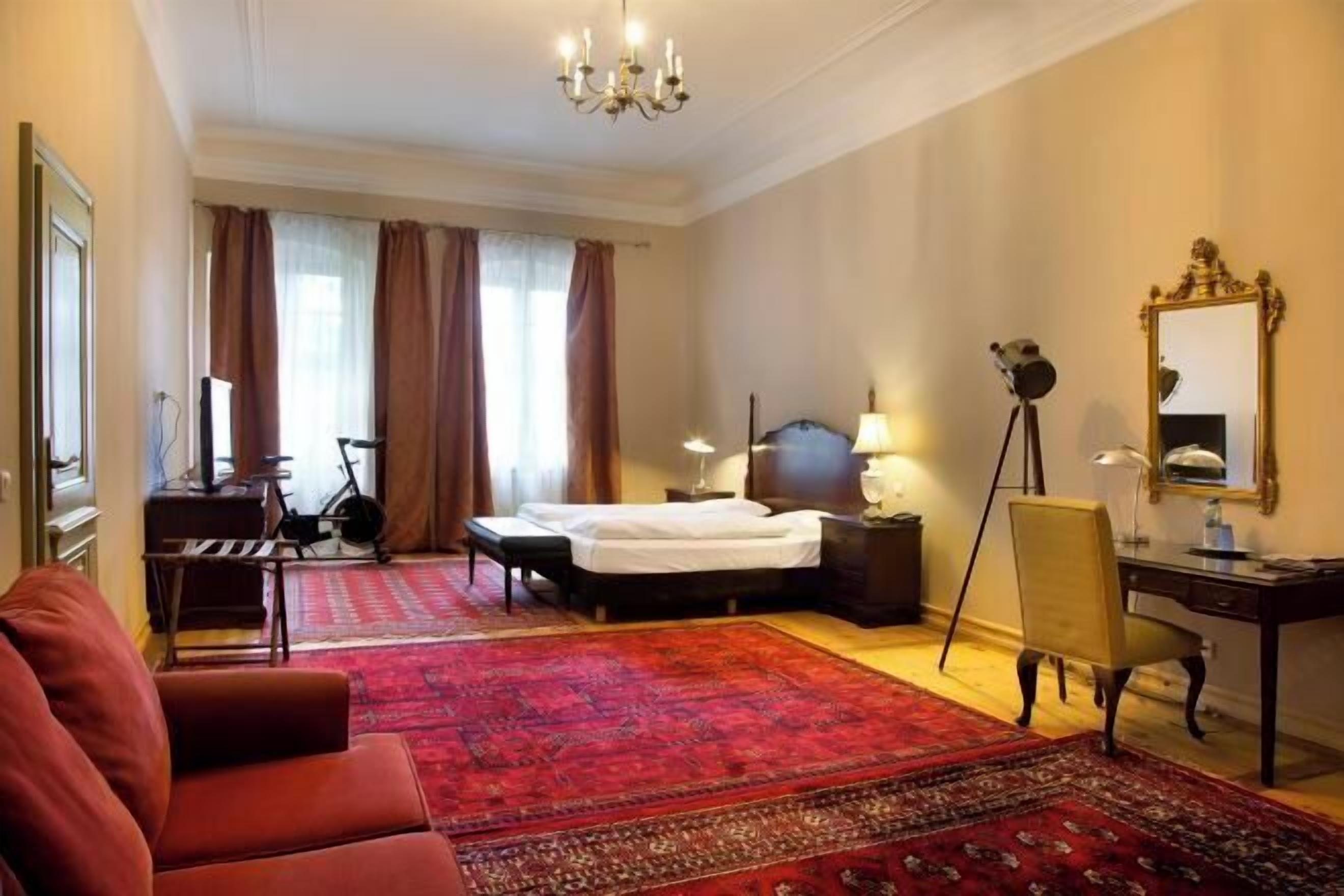 Hypo-allergenic bedding, individually furnished, desk, blackout drapes