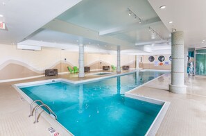 Indoor pool, seasonal outdoor pool