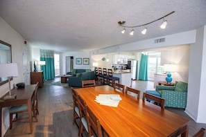 Apartment, 2 Bedrooms | Living area | 42-inch TV with cable channels, DVD player