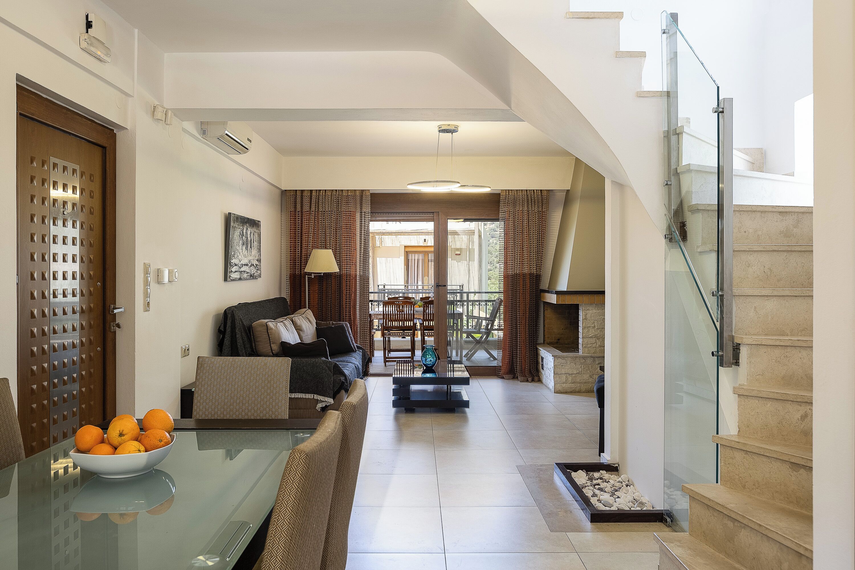 Three Bedroom Villa - Split Level | Living area | 42-inch LED TV with satellite channels, TV