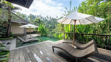 Vila, 2 quartos, piscina particular, vista para o vale | Roupas de cama premium, camas Select Comfort