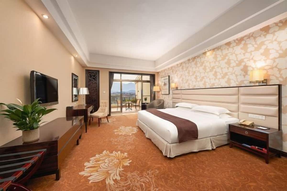 In-room safe, desk, blackout curtains, iron/ironing board