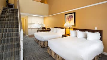 Escritorio, wifi gratis y ropa de cama