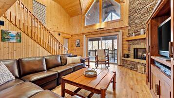 Télévision, cheminée