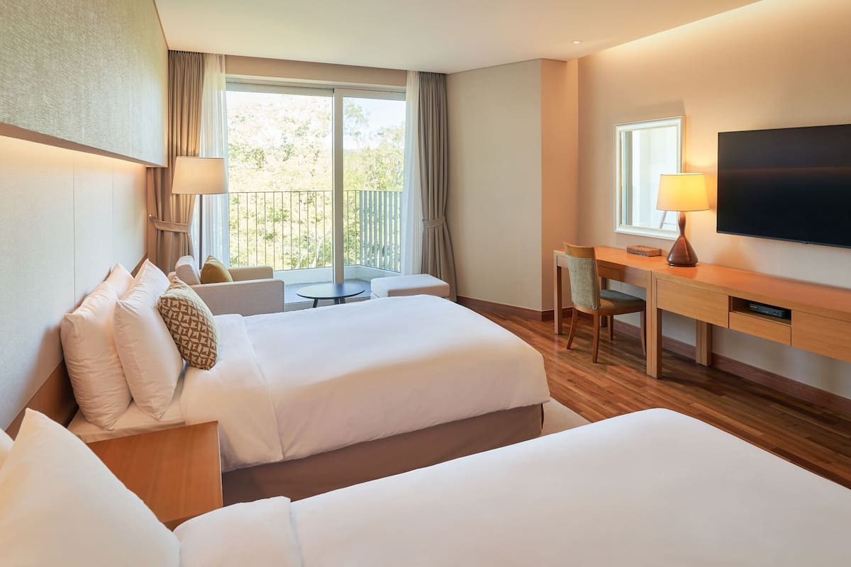 Chambre Deluxe, 2 lits doubles, accès piscine