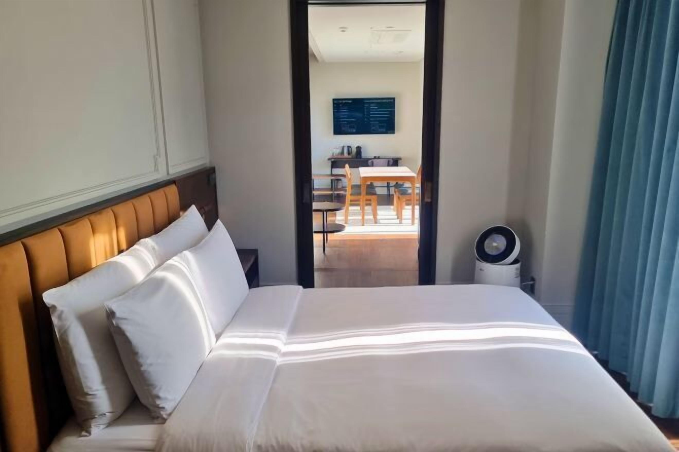 Premium bedding, down duvets, pillow-top beds, in-room safe