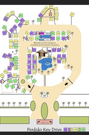 Property map - 3 Bedroom house in Purple Parrot (Pensacola)