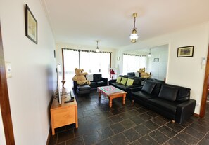 Smart TV, fireplace, Netflix, streaming services