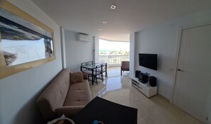 Apartment, 1 Bedroom, Accessible, Smoking | Living room | TV - Luxurious 1st Line Top-floor Apartment With Direct Sea Access (El Campello)