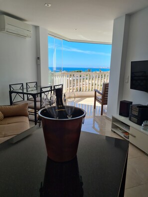 Apartment, 1 Bedroom, Accessible, Smoking | Living area | TV