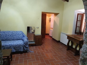 Apartment, 1 Bedroom, Smoking, Fireplace | Living area - - Agriturismo La Piaggia - Forest View Apartment on the Ground Floor 2 Guests (Castiglione d'Orcia)