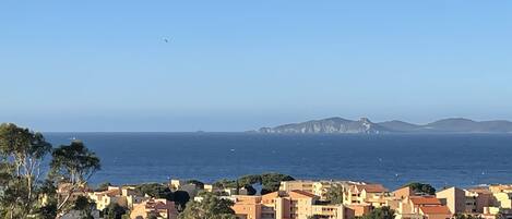 Vista a la playa o el mar