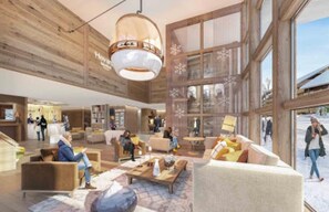 Lobby - Résidence 5 Étoiles en Plein Coeur de Meribel (Les Allues)